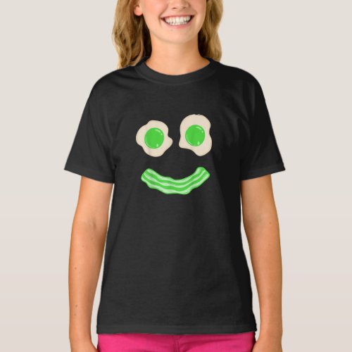 Green Eggs Ham Smile Face Brunch Breakfast T_Shirt