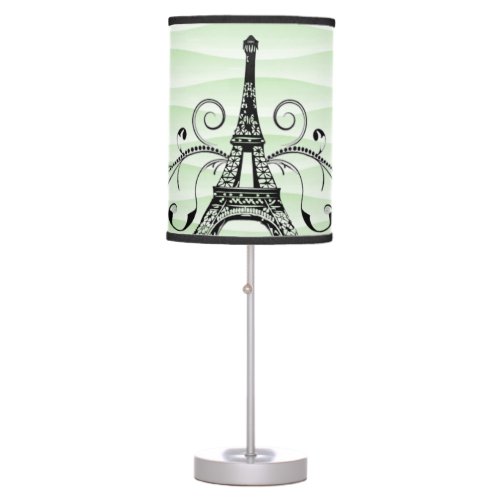 Green Eiffel Tower Flourish Lamp
