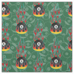 Green Eight Ball  Fabric