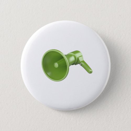 Green electric megaphone button