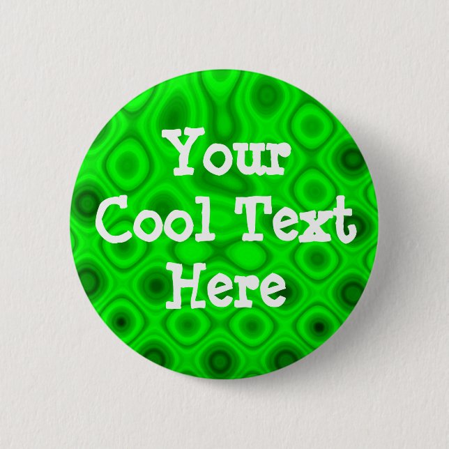 "Green Electricity II" Template Pinback Button (Front)