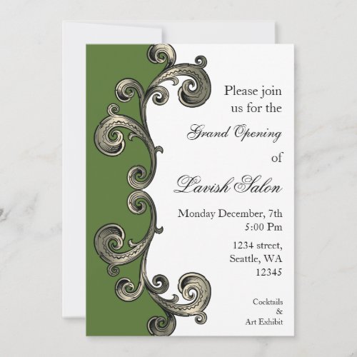 green Elegant Corporate party Invitation