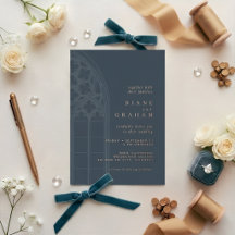 Green Elegant Gothic Classic Minimalist Wedding