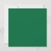 Green Elegant Monogram Graduation Announcement (Back)