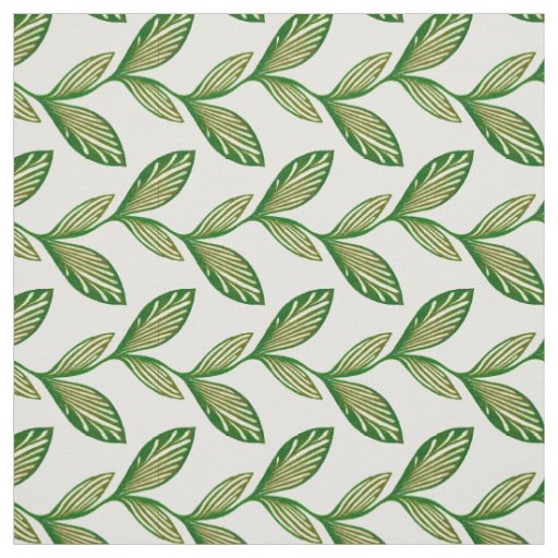 Green elegant natural seamless leafy pattern plant fabric