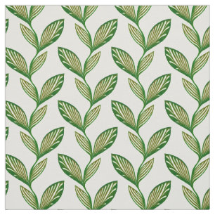 Green elegant natural seamless leafy pattern plant fabric
