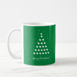 Green Elegant Texas Christmas Tree Coffee Mug