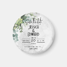 Green Elegant Wedding Watercolor Floral Minimal