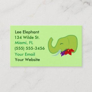 Green Elephant Business Cards