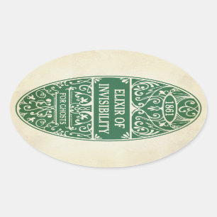 Green elixir of Invisibility potion sticker