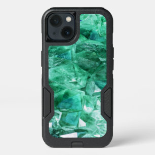 Green emerald gem stone mineral iPhone 13 case