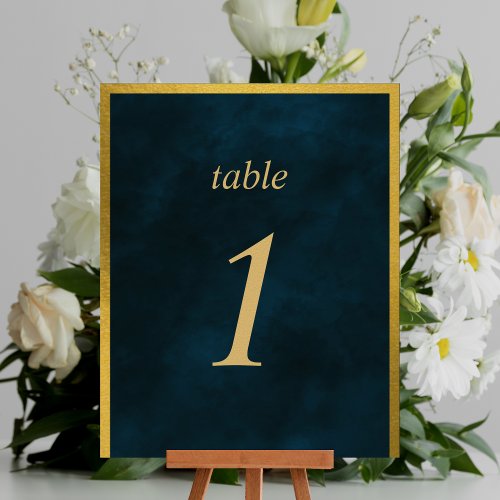 Green Emerald Gold Fairy Tale Table Number Cute Po Poster