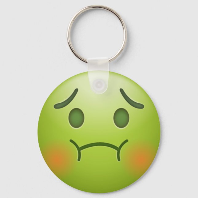 Green  emoji keychain (Front)