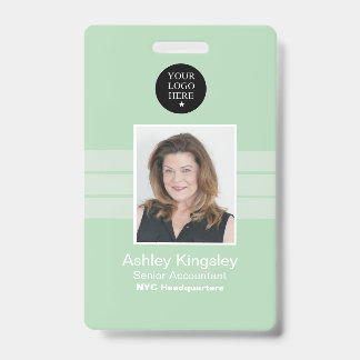 Green Employee Photo Badge Corporate Security