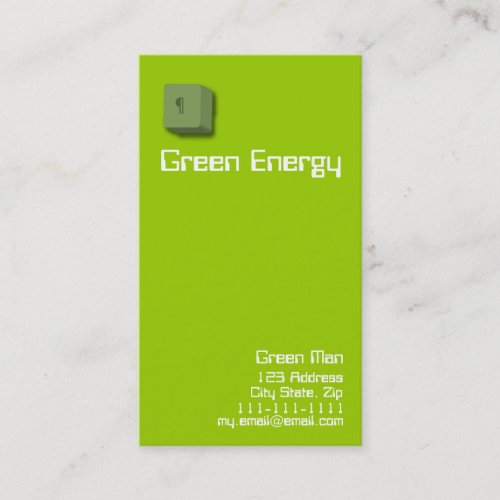 Green Energy Business Cards