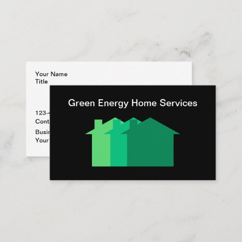 Green Energy Home Services Business Card