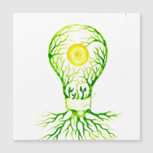 Green energy poster canvas print postcard