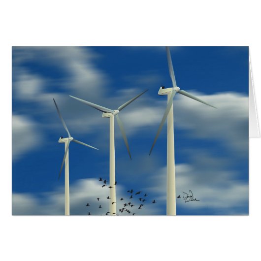 Green Energy Wind Turbine (Front Horizontal)