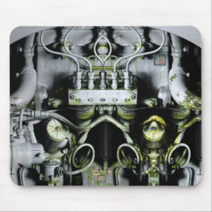 Green Engine Mouse Pad