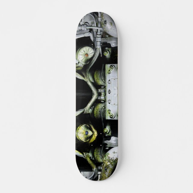 Green Engine Skateboard Deck (Front)