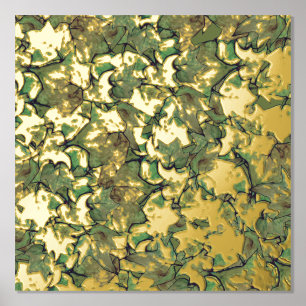 Green English Ivy Nature Watercolor Pattern Foil Prints