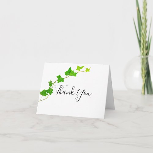 Green English Ivy Vine Foliage Sympathy Thank You