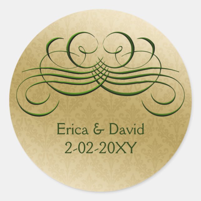 green   envelope seal (Front)