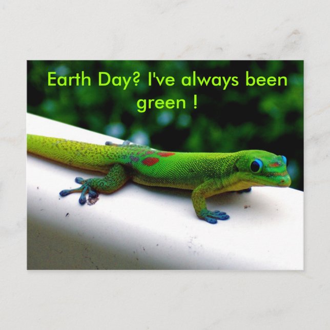 Green Environment Conservation Humor Postcard (Front)