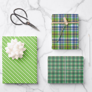 Green Envy Wrapping Paper Sheets