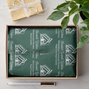 Green Estate Company Customized Realtor Tissue Paper
