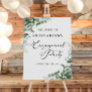 Green Eucalyptus Engagement Party Welcome Sign