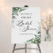 Green Eucalyptus Leaves Bridal Shower Welcome Sign