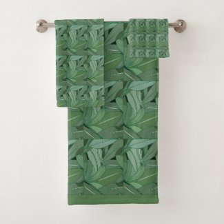 Green Eucalyptus Leaves Pattern 