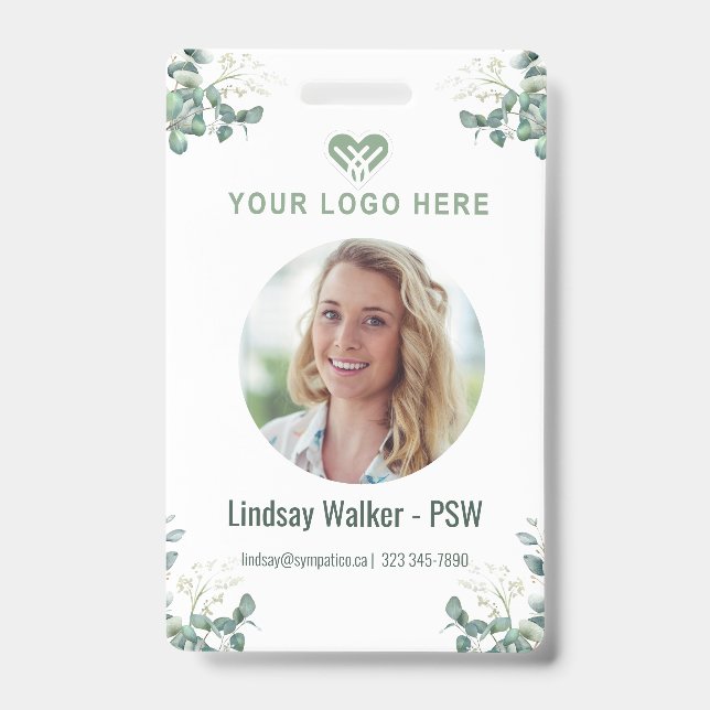 Green Eucalyptus StyleBadge Badge (Front)