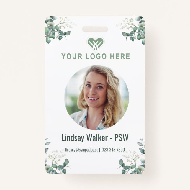 Green Eucalyptus StyleBadge Badge (Front)