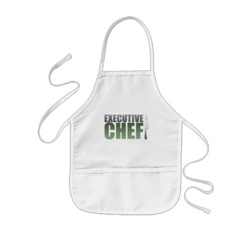 Green Executive Chef Kids Apron