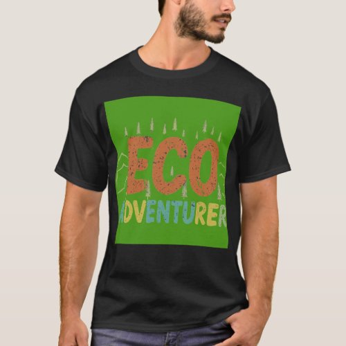 Green Explorer Treading Lightly Adventuring Wild T_Shirt