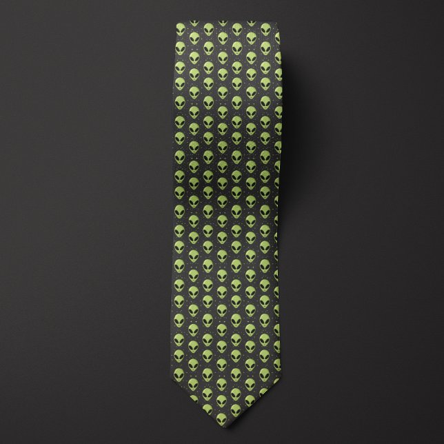 Green Extraterrestrial Alien Neck Tie (Creator Uploaded)