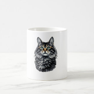 Green Eye Cat  Coffee Mug