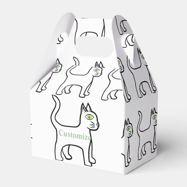 Green-eye Cat Thunder_Cove Favor Boxes (Front Side)