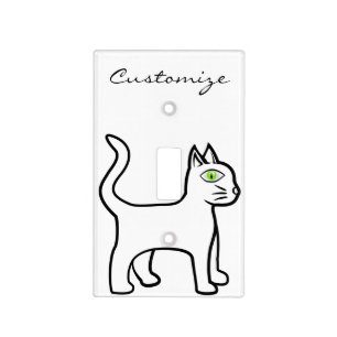 Green-eye Cat Thunder_Cove Light Switch Cover