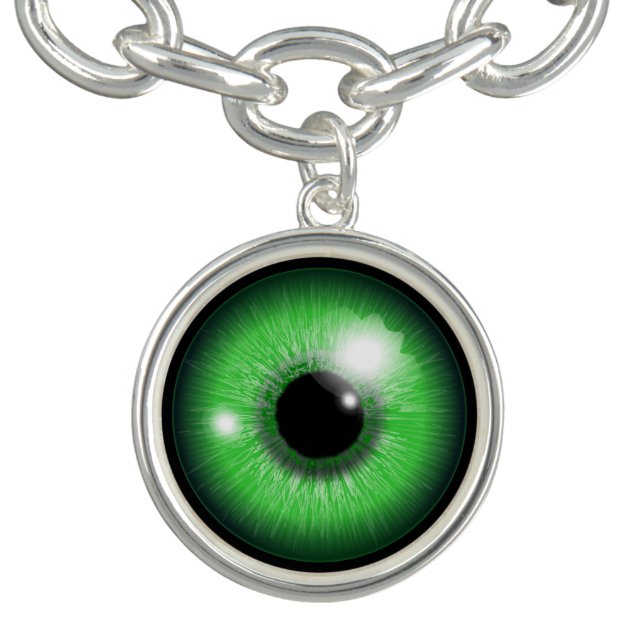 Green Eye Charm Bracelet (Design)