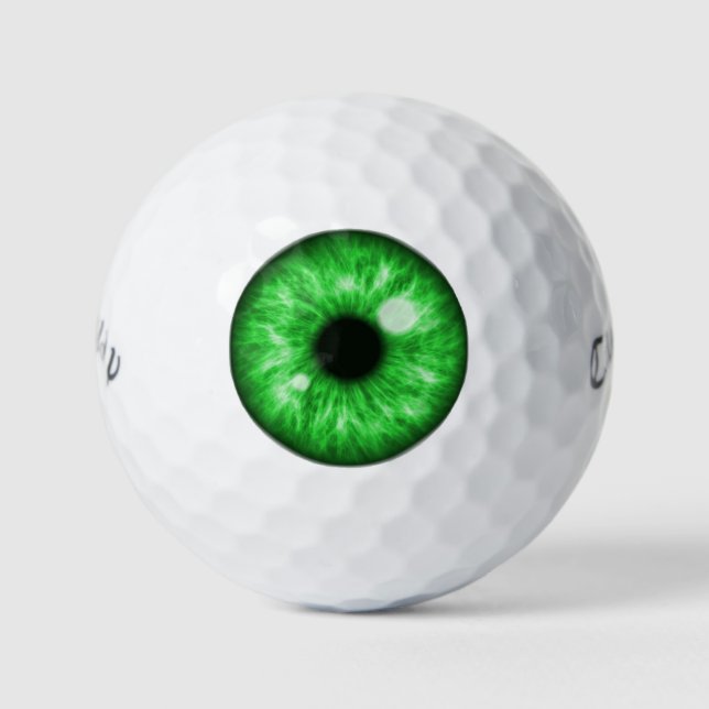 Green Eye Funny Golf Balls (Front)