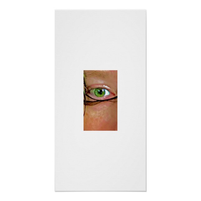 Green Eye Gaze Photography Art Print MLO (Front)