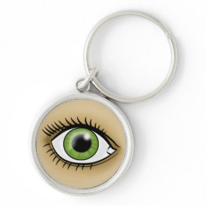 Green Eye icon Keychain