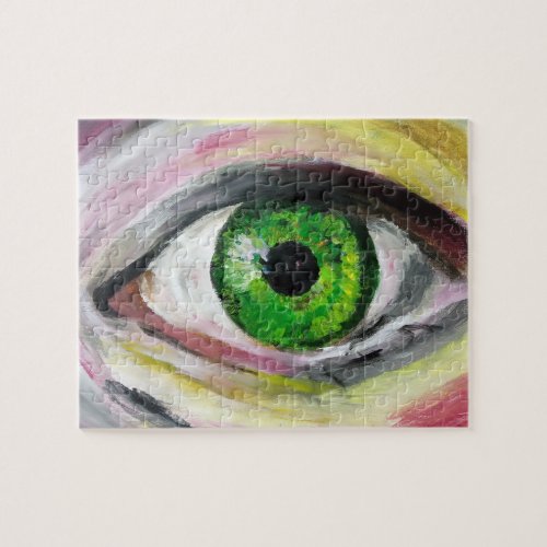 Green Eye Jigsaw Puzzle