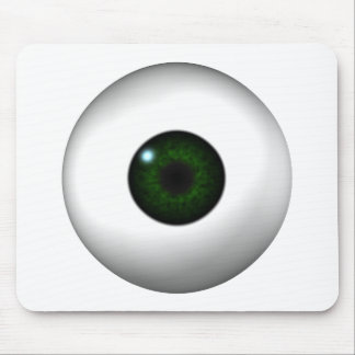 green eye mouse pad