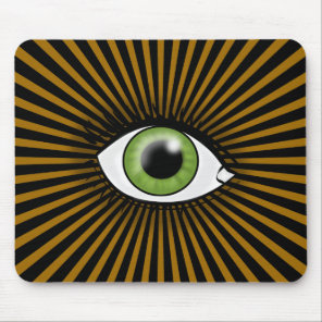 Green Eye of Horus Mouse Pad