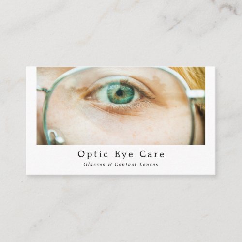 Green Eye Optician Technical Practitioner Business Card