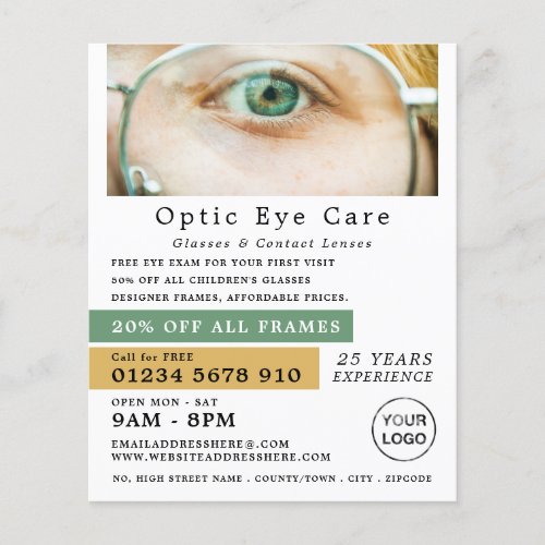 Green Eye Optician Technical Practitioner Flyer